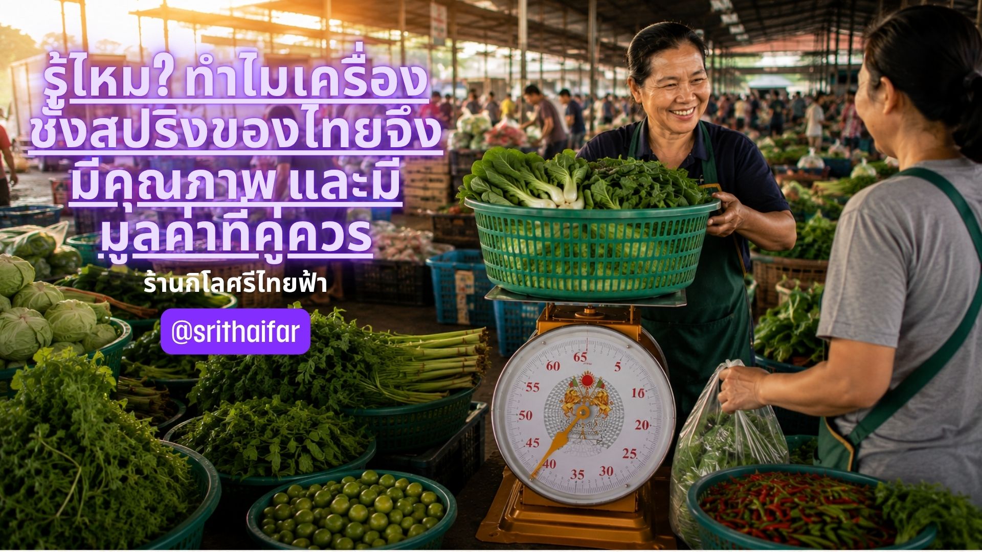รู้ไหม? ทำไมเครื่องชั่งสปริงของไทยจึงมีคุณภาพ และมีมูลค่าที่คู่ควร